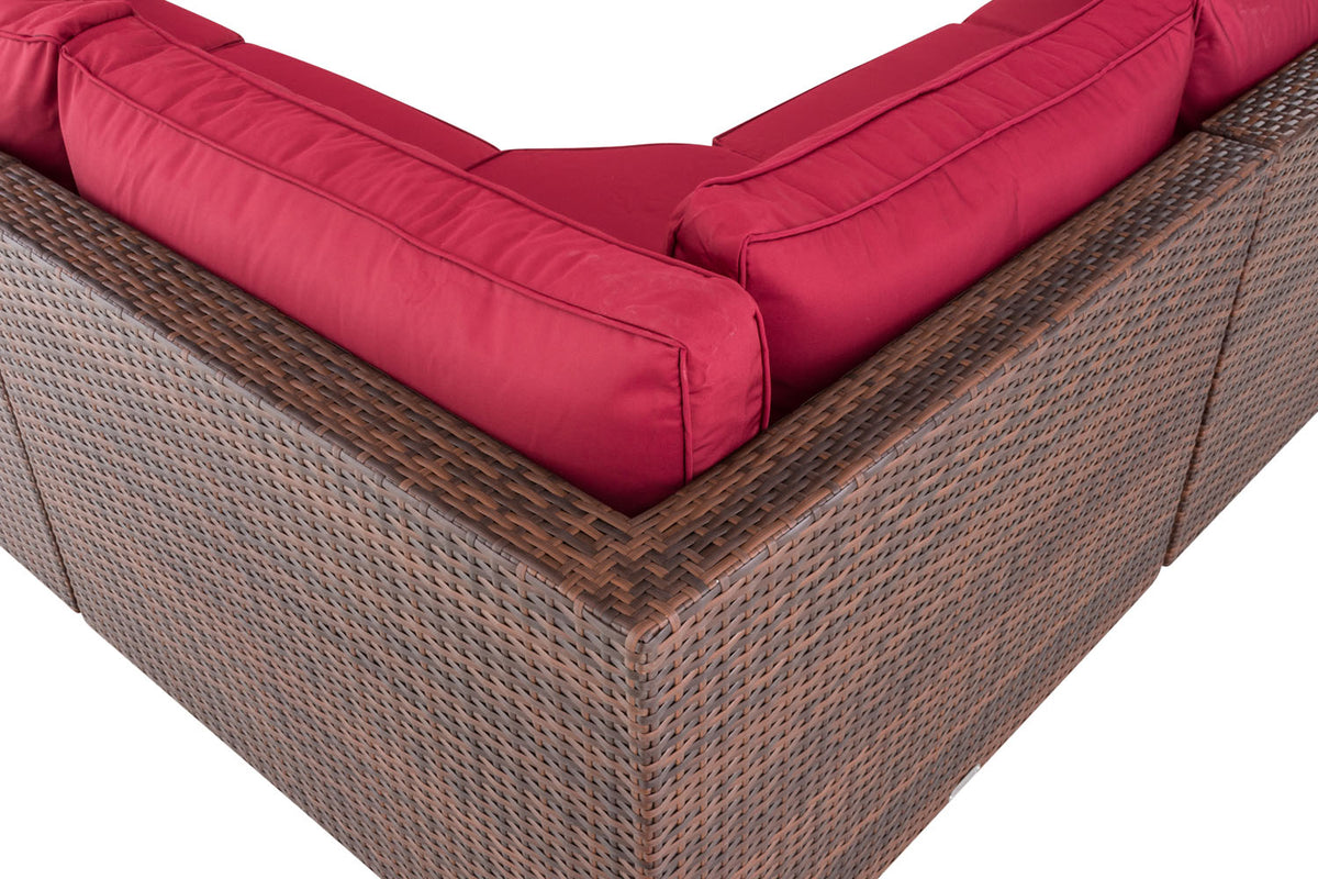 CLP Ecksofa Tibera rubinrot – Produktabbildung 6