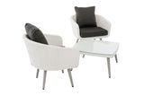 CLP Balkon-Set Ameland Flachrattan anthrazit 40 cm (Hellgrau) – Produktabbildung 4