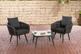 CLP Balkon-Set Ameland Flachrattan anthrazit 40 cm (Dunkelgrau) – Produktabbildung 9