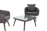 CLP Balkon-Set Ameland Flachrattan eisengrau 45 cm (Dunkelgrau) – Produktabbildung 7