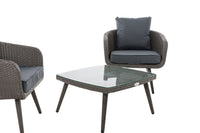 CLP Balkon-Set Ameland Flachrattan eisengrau 45 cm (Dunkelgrau) – Produktabbildung 7