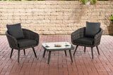 CLP Balkon-Set Ameland Rundrattan anthrazit 40 cm (Dunkelgrau) – Produktabbildung 5