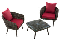 CLP Balkon-Set Ameland Rundrattan rubinrot 40 cm (Dunkelgrau) – Produktabbildung 6
