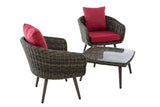 CLP Balkon-Set Ameland Rundrattan rubinrot 40 cm (Dunkelgrau) – Produktabbildung 8
