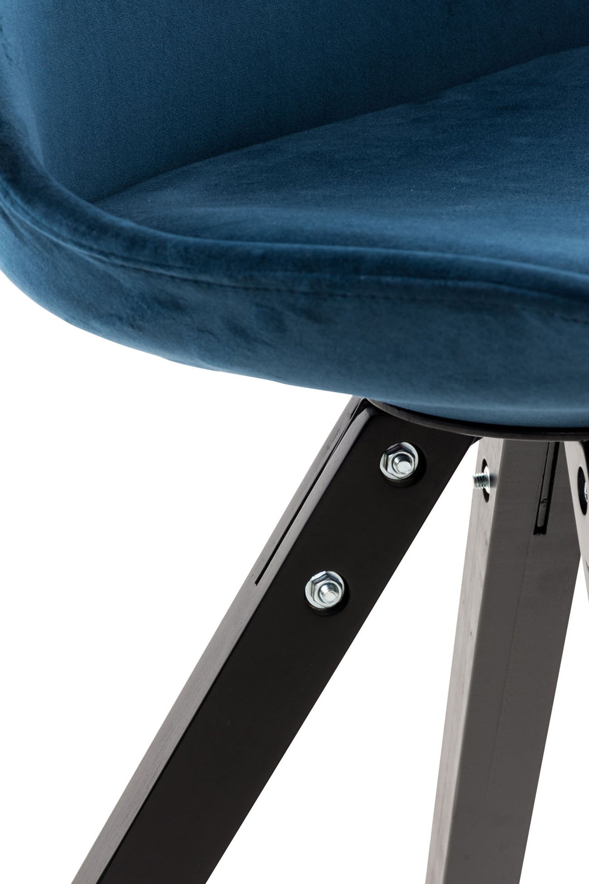 CLP Stuhl Pegleg Samt Square schwarz – Produktabbildung 8