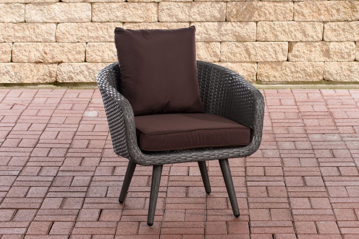 CLP Sessel Ameland Flach terrabraun 40 cm (Dunkelgrau) – Produktabbildung 7