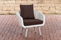 CLP Sessel Ameland Flach terrabraun 40 cm (Hellgrau)