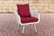 CLP Sessel Ameland Flach rubinrot 40 cm (Hellgrau)