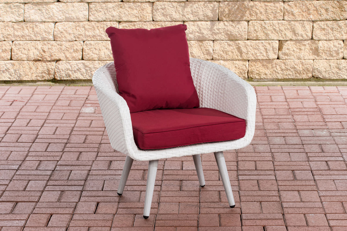 CLP Sessel Ameland Flach rubinrot 40 cm (Hellgrau)