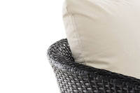 CLP Sessel Ameland Flach cremeweiß 40 cm (Dunkelgrau) – Produktabbildung 4