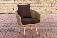 CLP Sessel Ameland Flach terrabraun 45 cm (Hellbraun)