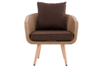 CLP Sessel Ameland Flach terrabraun 45 cm (Hellbraun) – Produktabbildung 2