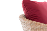 CLP Sessel Ameland Flach rubinrot 45 cm (Hellbraun) – Produktabbildung 4