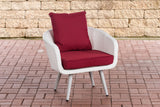 CLP Sessel Ameland Flach rubinrot 45 cm (Hellgrau)