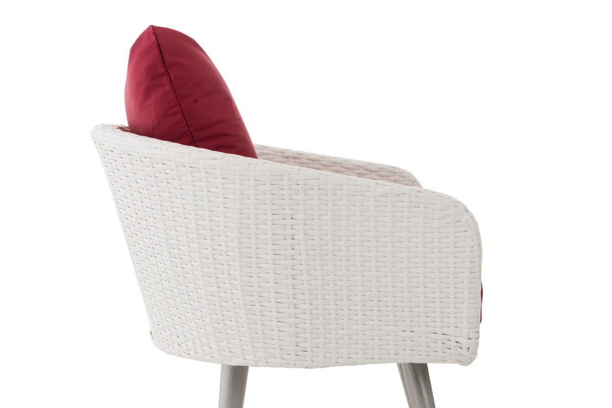 CLP Sessel Ameland Flach rubinrot 45 cm (Hellgrau) – Produktabbildung 3