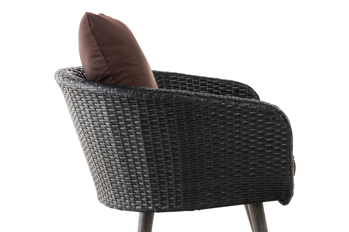 CLP Sessel Ameland Flach terrabraun 45 cm (Dunkelgrau) – Produktabbildung 3