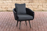 CLP Sessel Ameland Flach eisengrau 45 cm (Dunkelgrau)