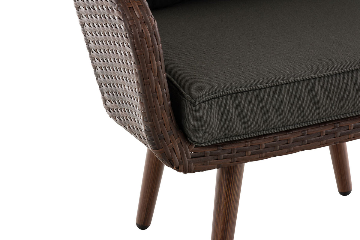CLP Sessel Ameland Flach anthrazit 45 cm (Dunkelbraun) – Produktabbildung 5