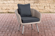 CLP Sessel Ameland Rund eisengrau 40 cm (Hellgrau)