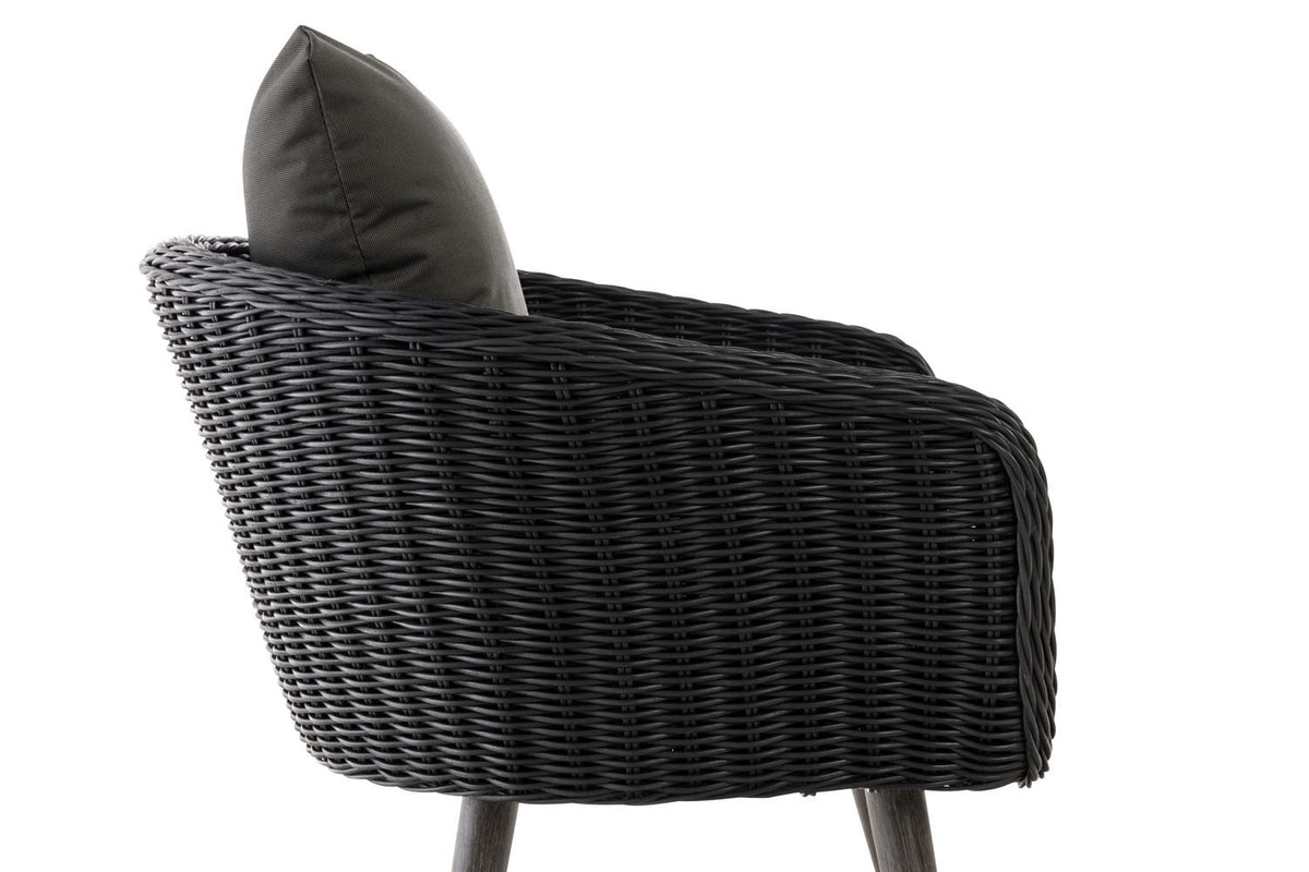 CLP Sessel Ameland Rund anthrazit 40 cm (Dunkelgrau) – Produktabbildung 3