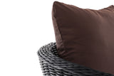 CLP Sessel Ameland Rund terrabraun 40 cm (Dunkelgrau) – Produktabbildung 4