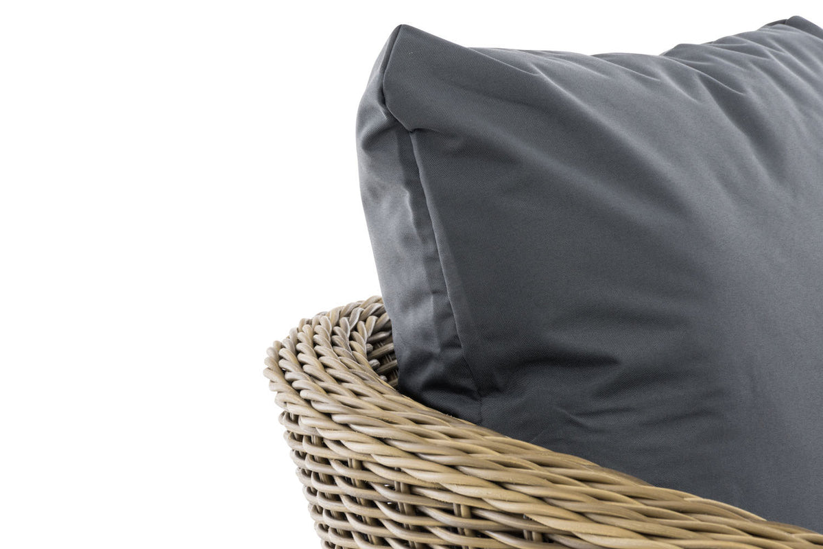 CLP Sessel Ameland Rund eisengrau 40 cm (Hellbraun) – Produktabbildung 4