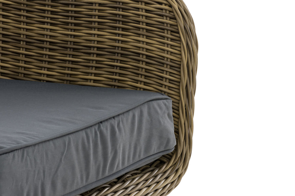 CLP Sessel Ameland Rund eisengrau 40 cm (Hellbraun) – Produktabbildung 6