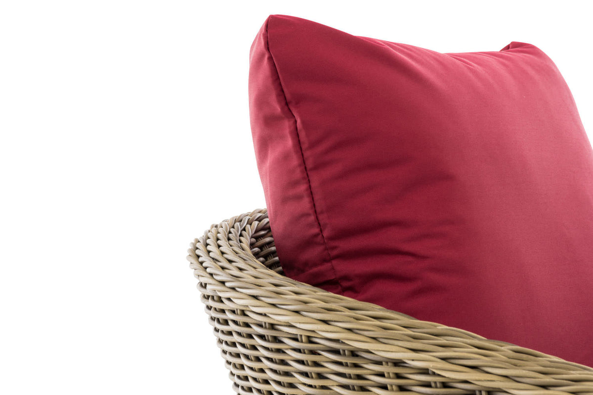 CLP Sessel Ameland Rund rubinrot 40 cm (Hellbraun) – Produktabbildung 4