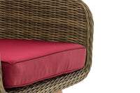 CLP Sessel Ameland Rund rubinrot 40 cm (Hellbraun) – Produktabbildung 6