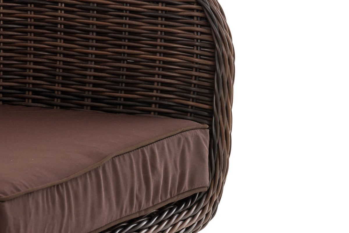 CLP Sessel Ameland Rund terrabraun 40 cm (Dunkelbraun) – Produktabbildung 6