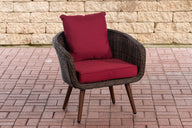 CLP Sessel Ameland Rund rubinrot 40 cm (Dunkelbraun)