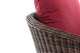 CLP Sessel Ameland Rund rubinrot 40 cm (Dunkelbraun) – Produktabbildung 4