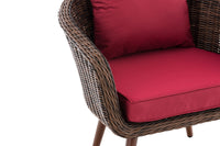 CLP Sessel Ameland Rund rubinrot 40 cm (Dunkelbraun) – Produktabbildung 5
