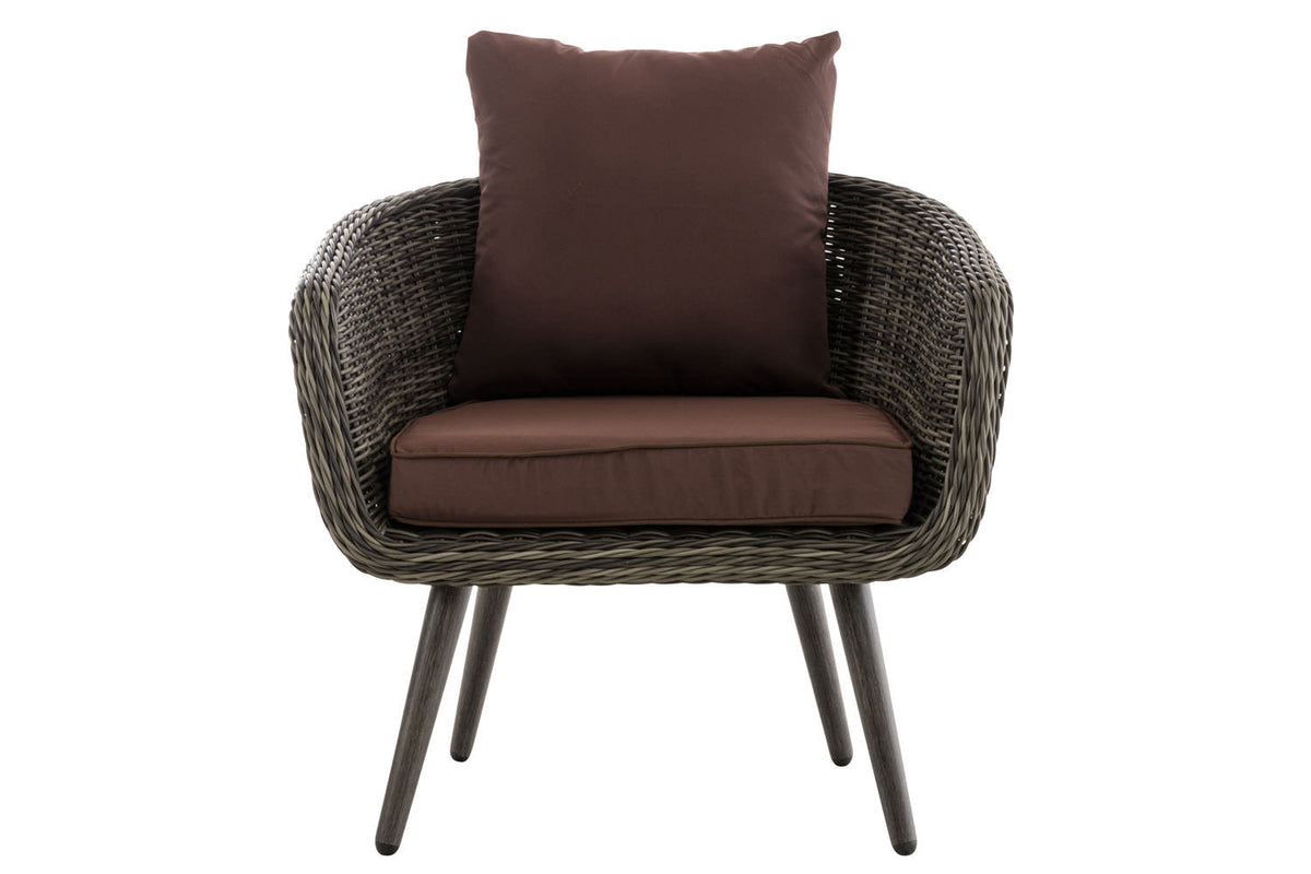 CLP Sessel Ameland Rund terrabraun 40 cm (Dunkelgrau) – Produktabbildung 8