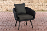 CLP Sessel Ameland Rund anthrazit 45 cm (Dunkelgrau)