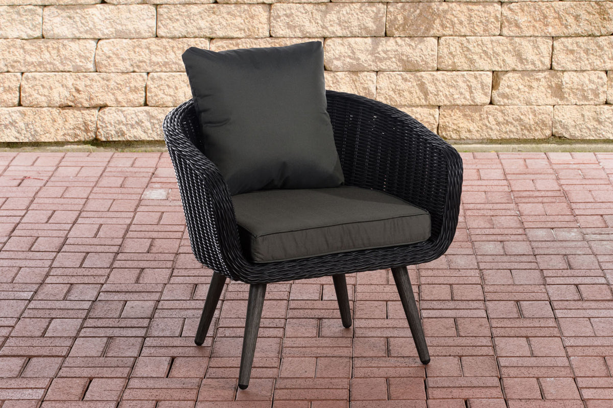 CLP Sessel Ameland Rund anthrazit 45 cm (Dunkelgrau)