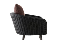 CLP Sessel Ameland Rund terrabraun 45 cm (Dunkelgrau) – Produktabbildung 3