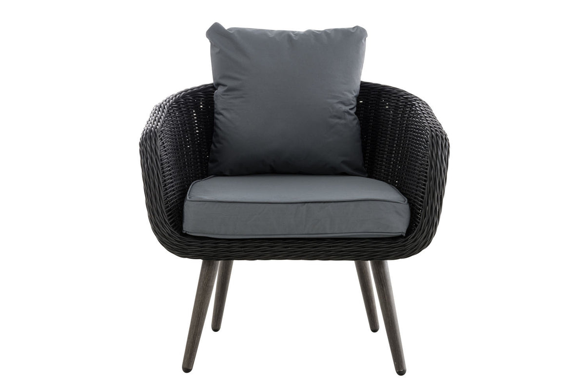 CLP Sessel Ameland Rund eisengrau 45 cm (Dunkelgrau) – Produktabbildung 2