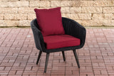 CLP Sessel Ameland Rund rubinrot 45 cm (Dunkelgrau)