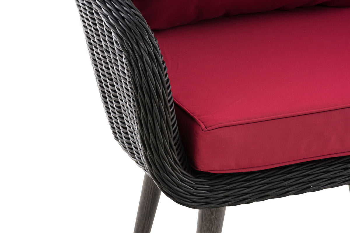 CLP Sessel Ameland Rund rubinrot 45 cm (Dunkelgrau) – Produktabbildung 5