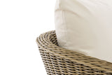 CLP Sessel Ameland Rund cremeweiß 45 cm (Hellbraun) – Produktabbildung 4