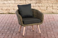 CLP Sessel Ameland Rund anthrazit 45 cm (Hellbraun)