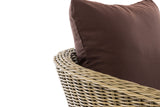 CLP Sessel Ameland Rund terrabraun 45 cm (Hellbraun) – Produktabbildung 4