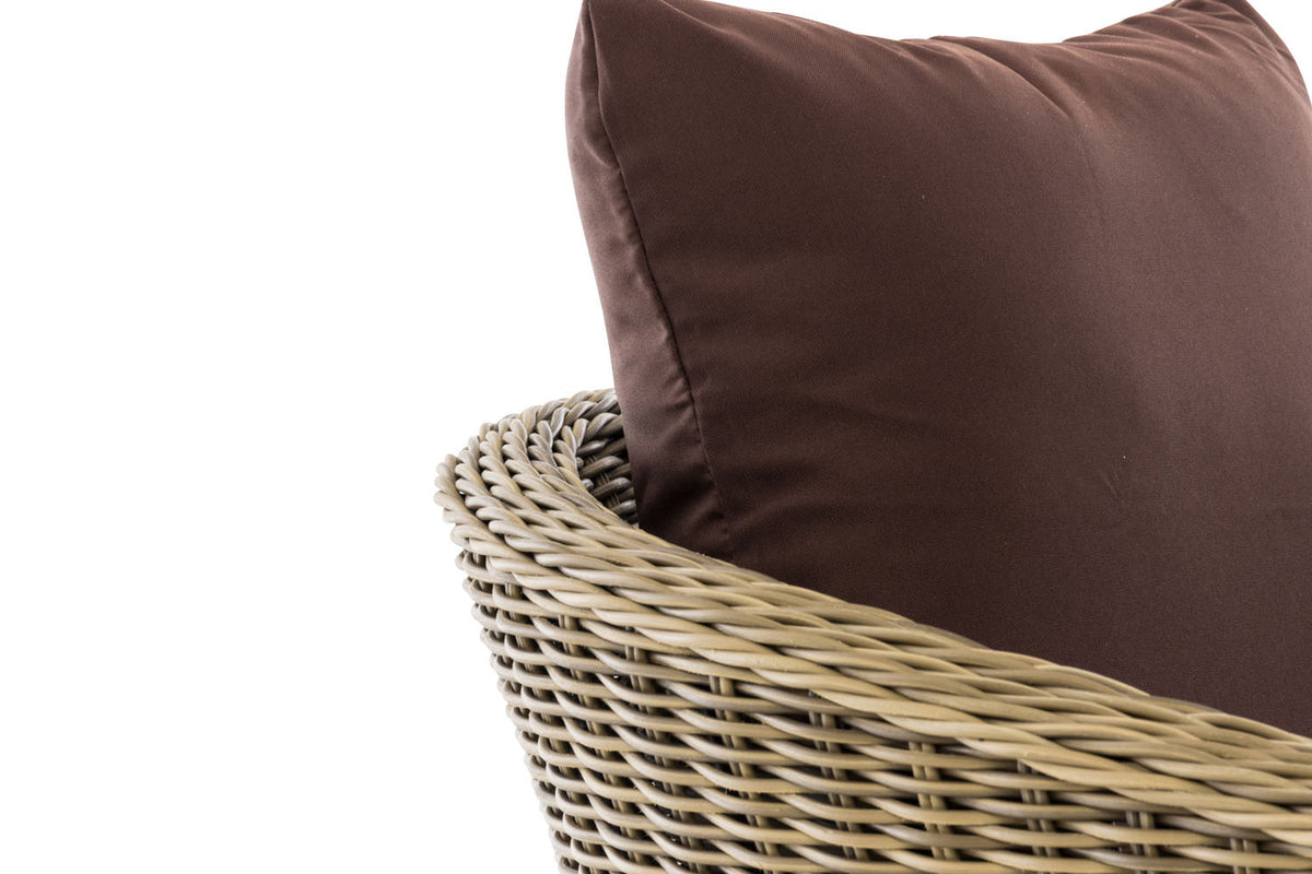 CLP Sessel Ameland Rund terrabraun 45 cm (Hellbraun) – Produktabbildung 4