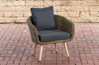CLP Sessel Ameland Rund eisengrau 45 cm (Hellbraun)