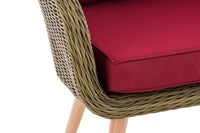 CLP Sessel Ameland Rund rubinrot 45 cm (Hellbraun) – Produktabbildung 5