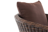 CLP Sessel Ameland Rund terrabraun 45 cm (Dunkelbraun) – Produktabbildung 4