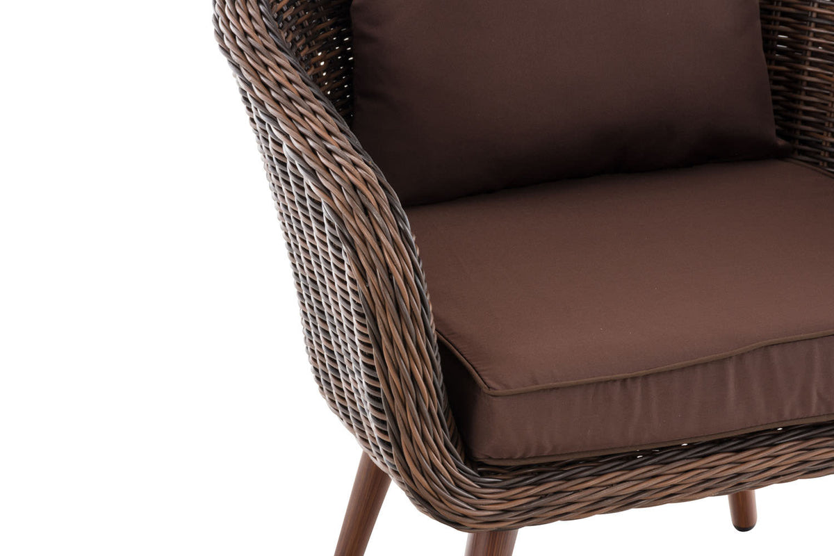 CLP Sessel Ameland Rund terrabraun 45 cm (Dunkelbraun) – Produktabbildung 5