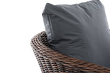 CLP Sessel Ameland Rund eisengrau 45 cm (Dunkelbraun) – Produktabbildung 4