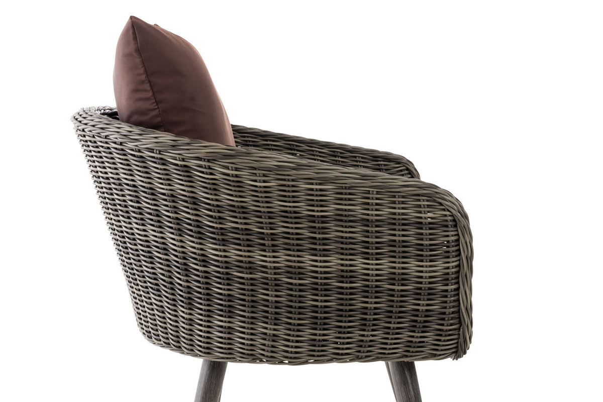 CLP Sessel Ameland Rund terrabraun 45 cm (Dunkelgrau) – Produktabbildung 9